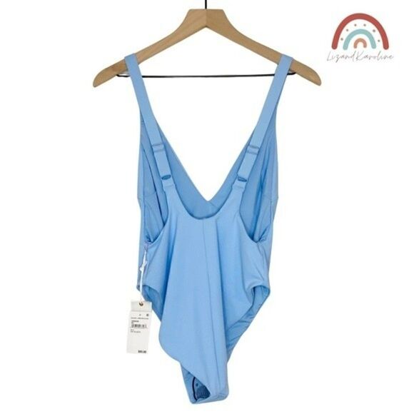 New! Good American Lounge One Piece High Waist High Cut Plunge Sexy Swimsuit XL - Picture 3 of 10